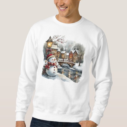 Sweatshirt de Noël Snowman (Devant)