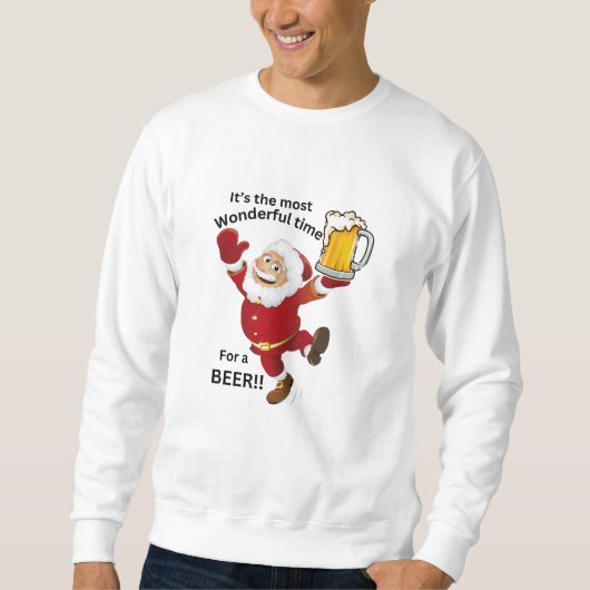 Sweatshirt de Noël - TIme Pour une bière (Devant)