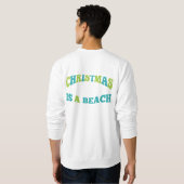 Sweatshirt de Noël Tropical Père Noël (Dos entier)