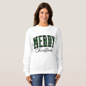 Sweatshirt de Noël | Vert féminin (Devant entier)