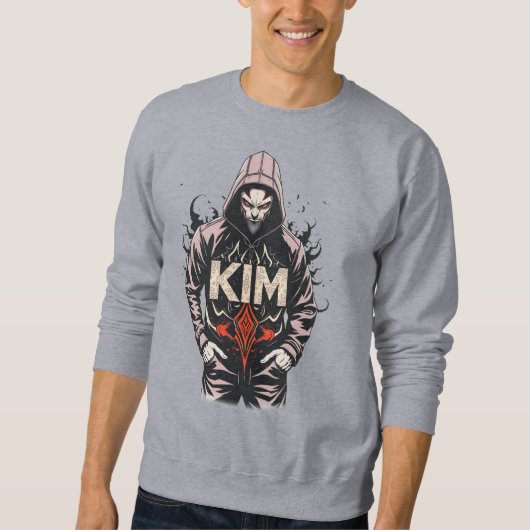 Sweatshirt de nom personnalisé | Cadeau d'annivers (Devant)