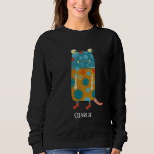 Sweatshirt de nom personnalisé Monster Esme