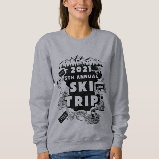 Sweatshirt de piste de ski nautique 2021 (Devant)