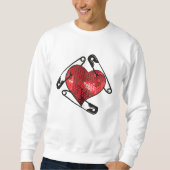 sweatshirt de sécurité des paillettes rouges (Devant)