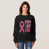 Sweatshirt de sensibilisation au cancer du sein (Devant entier)