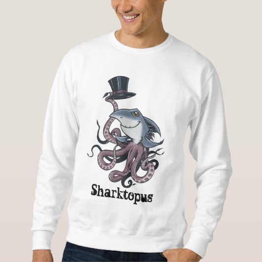 Sweatshirt de Sharktopus de bande dessinée (Devant)