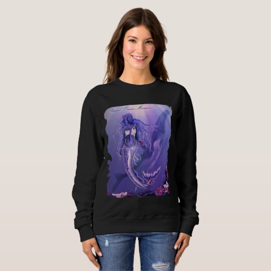 Sweatshirt de sirène violet (Devant entier)