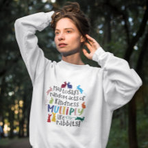 Sweatshirt de soumission de lapin motivationnel