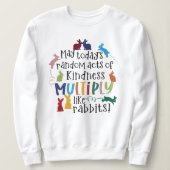 Sweatshirt de soumission de lapin motivationnel (Design devant)