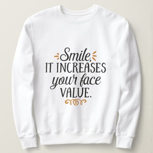Sweatshirt de sourire (Design devant)