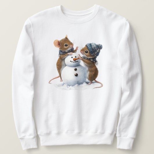 Sweatshirt de souris d'hiver (Design devant)