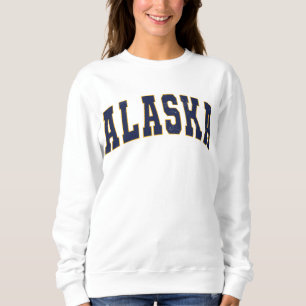Sweatshirt de style Collège Vintage de l'Alaska