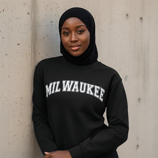 Sweatshirt de style universitaire MILWAUKEE Amériq