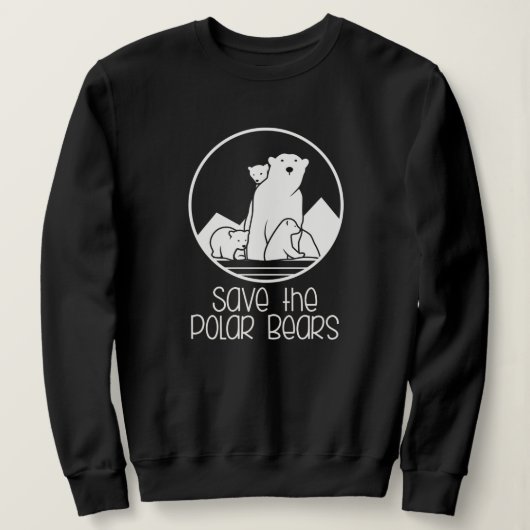 Sweatshirt de support de l'ours polaire (Design devant)
