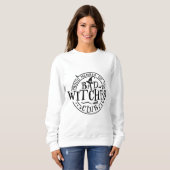 Sweatshirt de T-shirt Halloween Bad Witch (Devant entier)