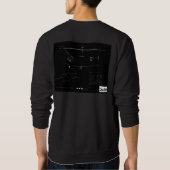 Sweatshirt de tiret, noir, grand logo (Dos)