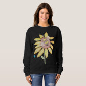 sweatshirt de tournesol en vitrail (Devant entier)