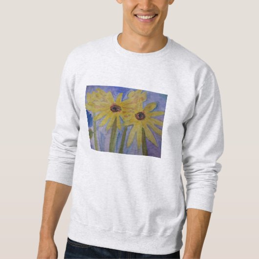 Sweatshirt de tournesols jaunes d'été (Devant)