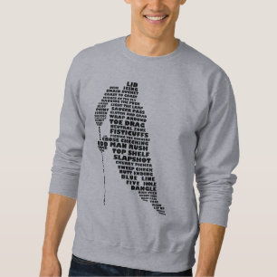 Sweatshirt de typographie de joueur de hockey