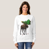 Sweatshirt de vacances à Moose (Devant entier)