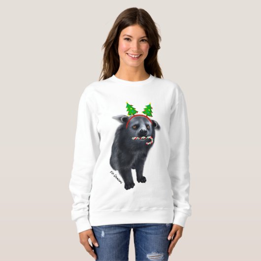 Sweatshirt de vacances Binturong (Devant entier)