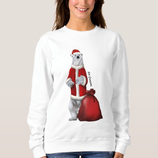Sweatshirt de vacances Ours polaire (Devant)