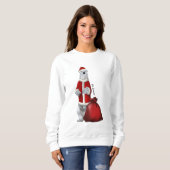 Sweatshirt de vacances Ours polaire (Devant entier)