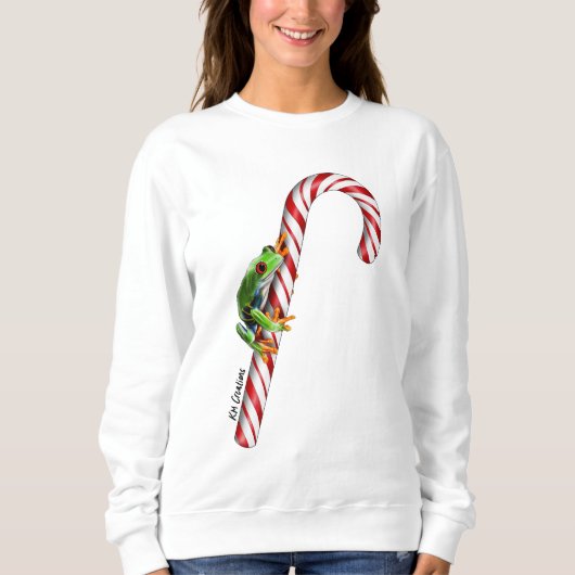 Sweatshirt de vacances pour les grenouilles arboré (Devant)