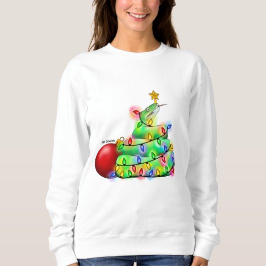 Sweatshirt de vacances Python (Devant)