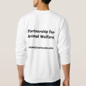 Sweatshirt de végétarien de PATTE de CU (Dos)