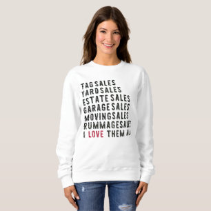 Sweatshirt de vente de domaine de yard d'étiquett