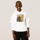 Sweatshirt de visage de chien de boxeur (Devant entier)