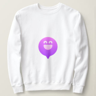 Sweatshirt de visage souriant surdimensionné   Hap