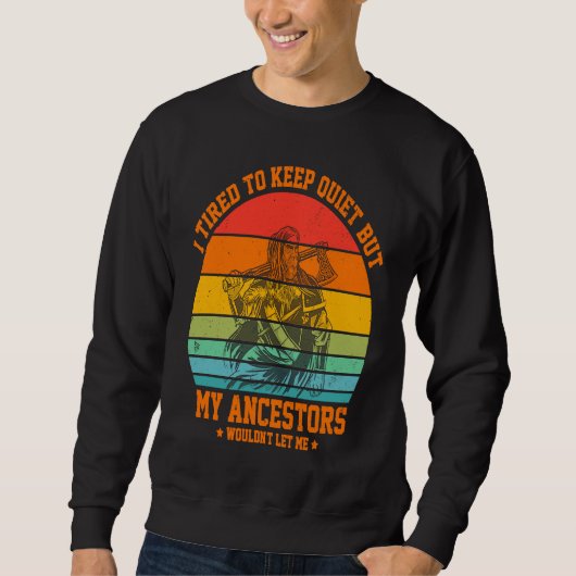 Sweatshirt De vrais vikings viennent à Valhalla et n'ont pas (Devant)