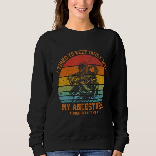 Sweatshirt De vrais vikings viennent à Valhalla et n'ont pas (Devant)