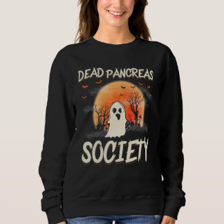 Sweatshirt Dead Pancreas Society Ghost Diabetes Awareness Hal
