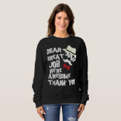 Sweatshirt Dear Dad Great Job We re Awesome Thank You Father (Devant entier)