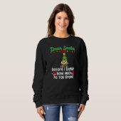 Sweatshirt Dear Santa Before I Explain How Much Do You Know P (Devant entier)
