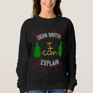 Sweatshirt Dear Santa, I Can Explain