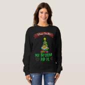 Sweatshirt Dear Santa My Brother Did It Siblings Christmas_25 (Devant entier)