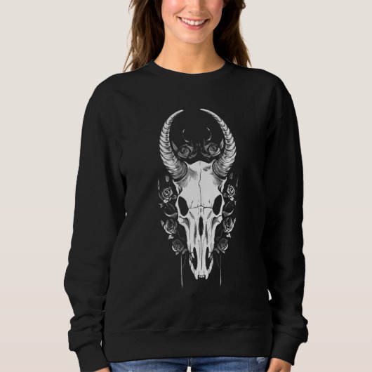 Sweatshirt Death Metal Satanism Pagan Occult Goth Satanic Ani (Devant)