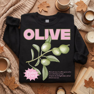 Sweatshirt Débardeur chrétien olive Psaume 52:8 Foi-Base