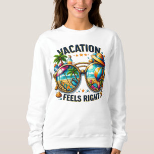 Sweatshirt Débardeur de base pour femmes « Vacation Feels Rig