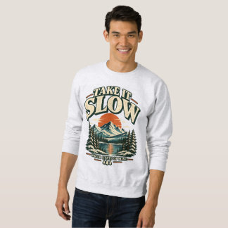 Sweatshirt Débardeur vintage coucher de soleil montagne Take