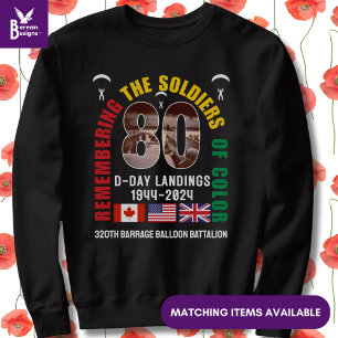 Sweatshirt DÉBARQUEMENTS DU JOUR J 80e anniversaire Soldats d
