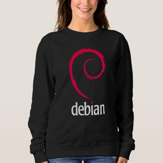 Sweatshirt Debian Linux Programmeurs de logiciels développeu (Devant)