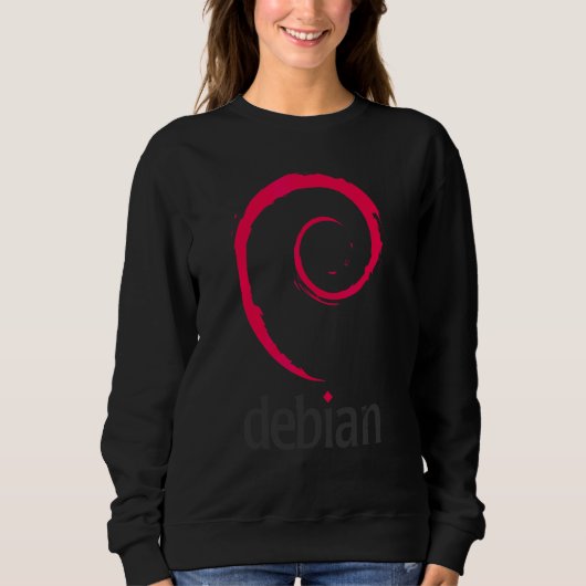 Sweatshirt Debian Linux  Programmeurs de logiciels développeu (Devant)