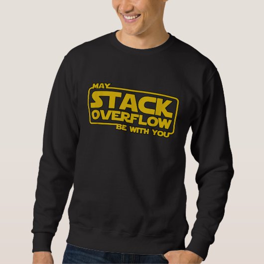 Sweatshirt Débordement de pile avec vous Devops Programmeur J (Devant)