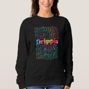 Sweatshirt Déchets de Cool Vintage inspirés par le  de goutte
