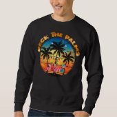 Sweatshirt Deck The Palms Beach Tropical Christmas Group (Devant)